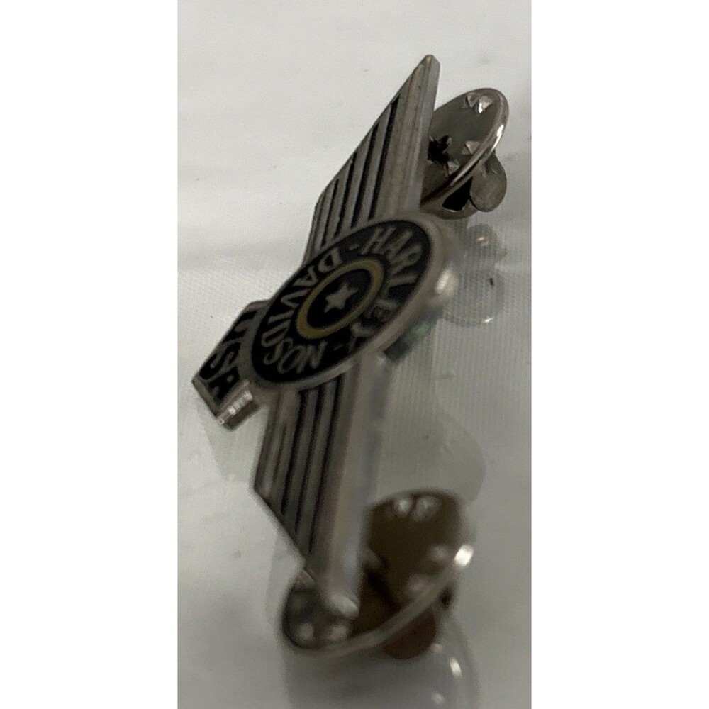 Harley "Wings" pinvintage HDmotorcycle collectible old biker memorabilia - Picture 2 of 5